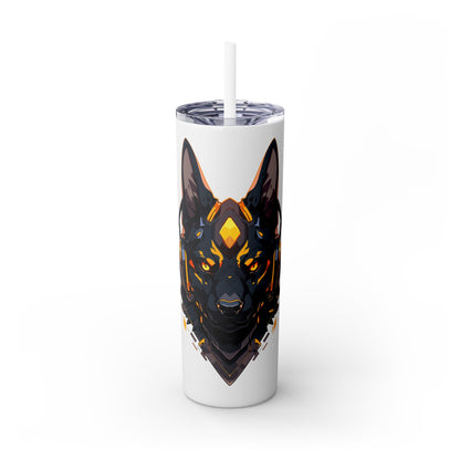 Mascot Logo, 20 Oz Tumbler, Stainless Steel, Leakproof T20-2405-Mascot-Dog-004