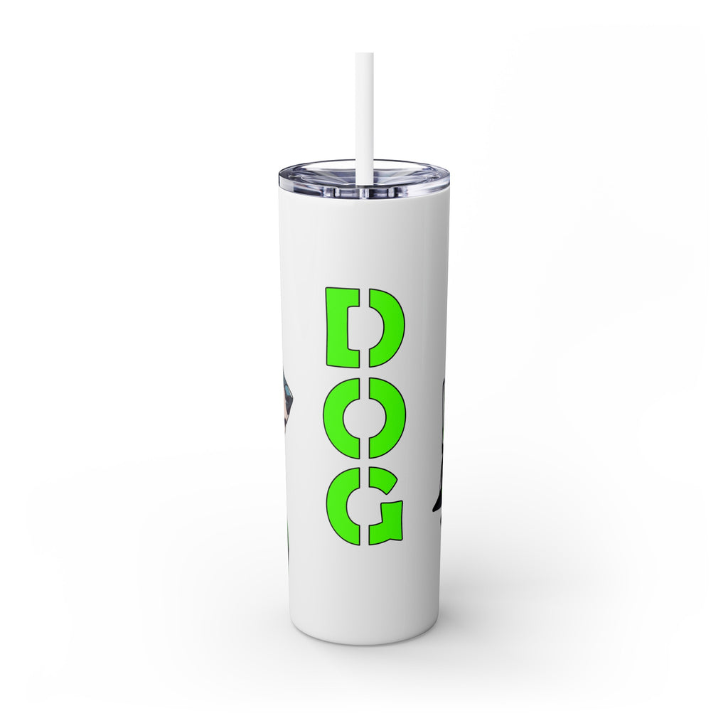 吉祥物标志，20盎司不锈钢杯，防漏 T20-2405-Mascot-Dog-005