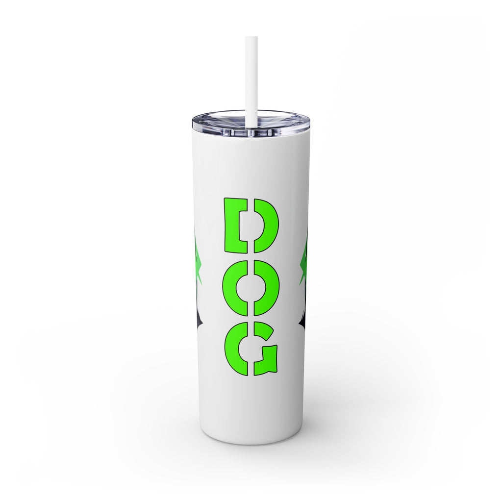 吉祥物标志，20盎司玻璃杯，不锈钢，防漏 T20-2405-Mascot-Dog-006