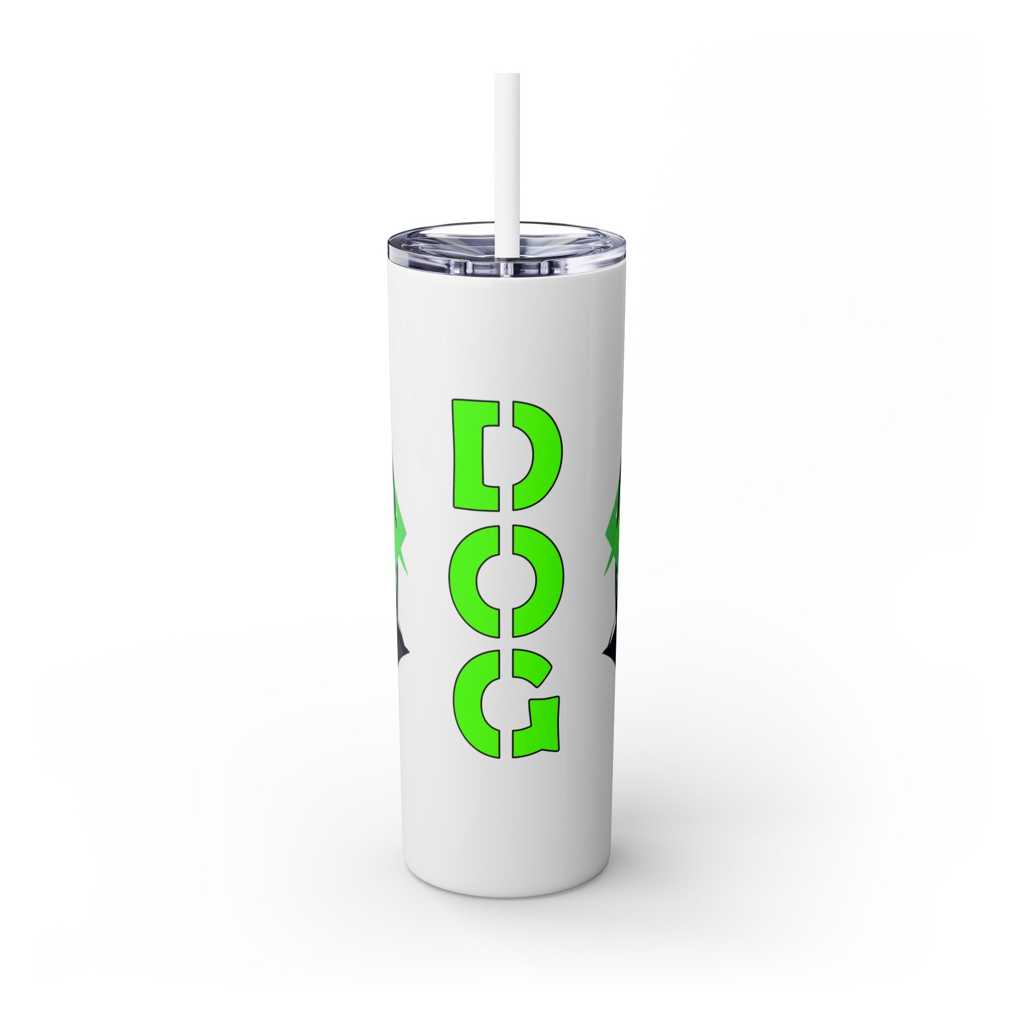 吉祥物标志，20盎司玻璃杯，不锈钢，防漏 T20-2405-Mascot-Dog-006