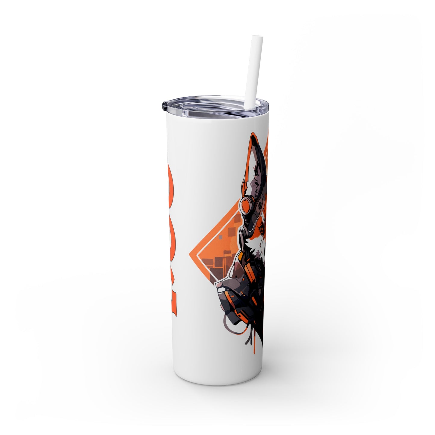 Mascot Logo, 20 Oz Tumbler, Stainless Steel, Leakproof T20-2405-Mascot-Dog-007