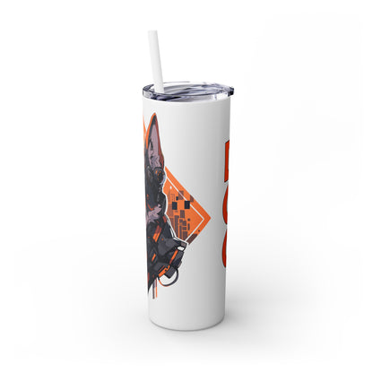 Mascot Logo, 20 Oz Tumbler, Stainless Steel, Leakproof T20-2405-Mascot-Dog-007