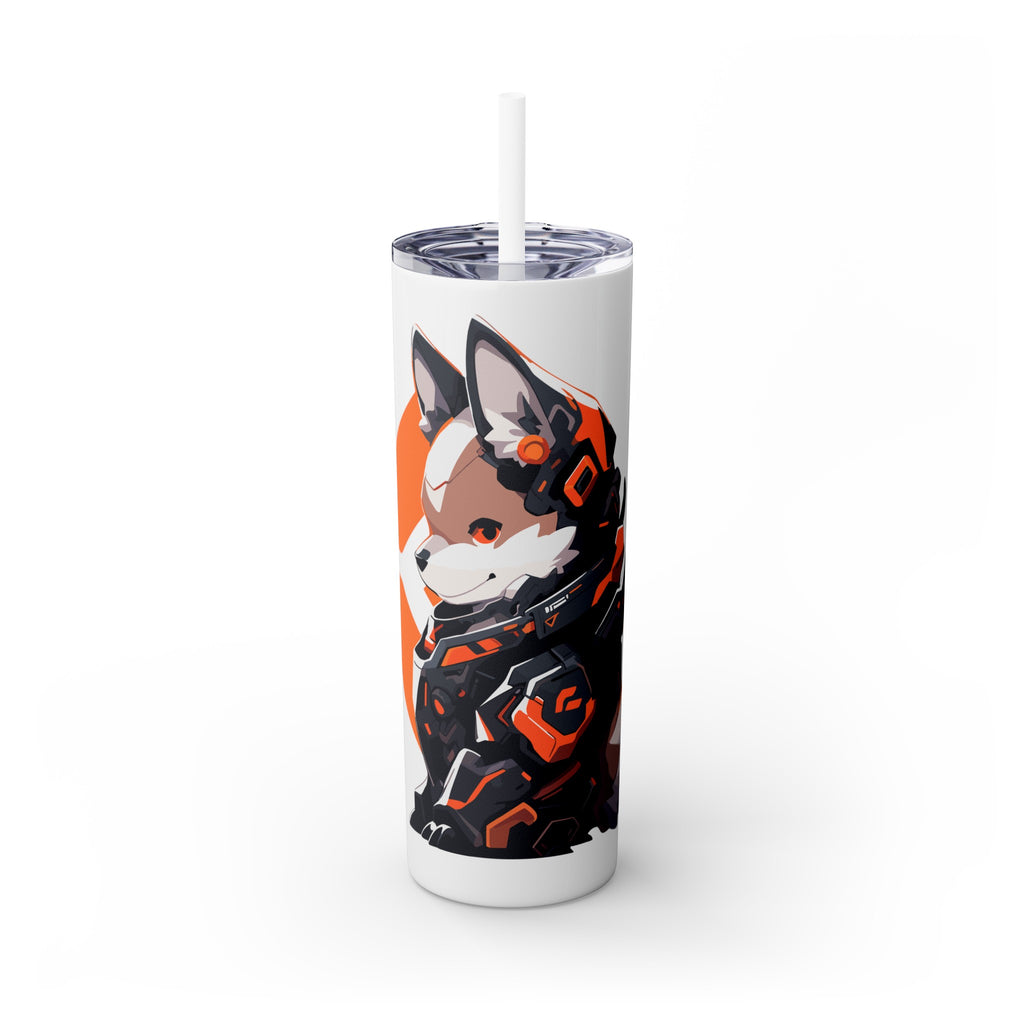 吉祥物标志，20盎司不锈钢杯，防漏 T20-2405-Mascot-Dog-008