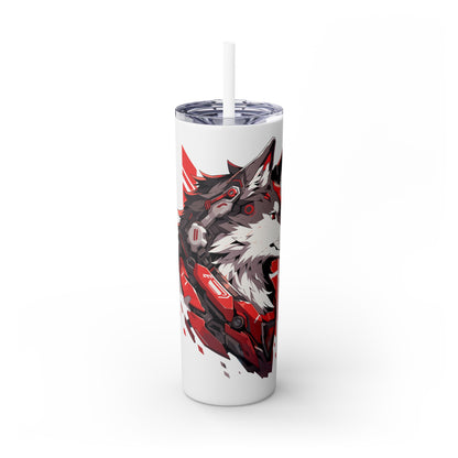 Mascot Logo, 20 Oz Tumbler, Stainless Steel, Leakproof T20-2405-Mascot-Dog-009