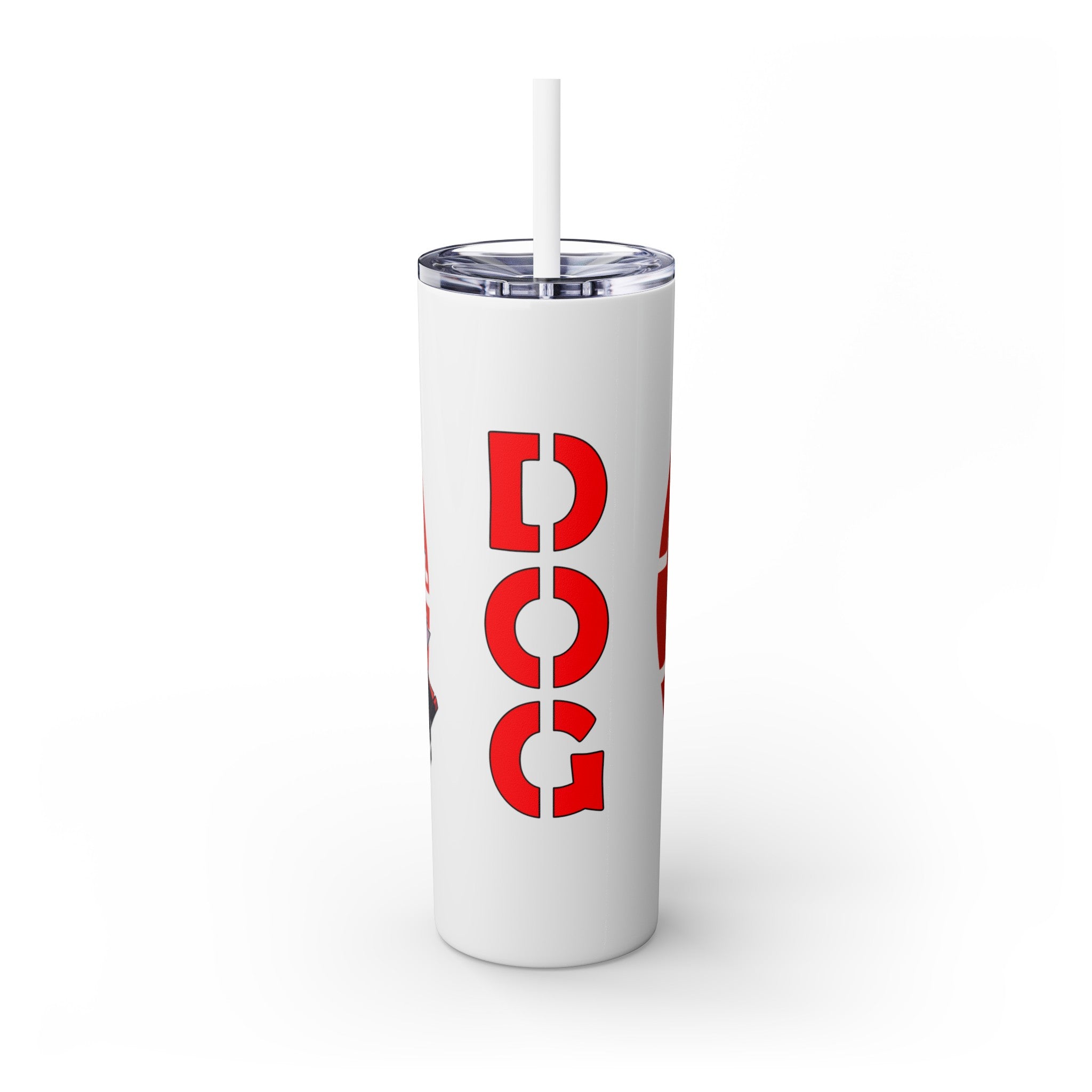 吉祥物标志，20盎司不锈钢杯，防漏 T20-2405-Mascot-Dog-010