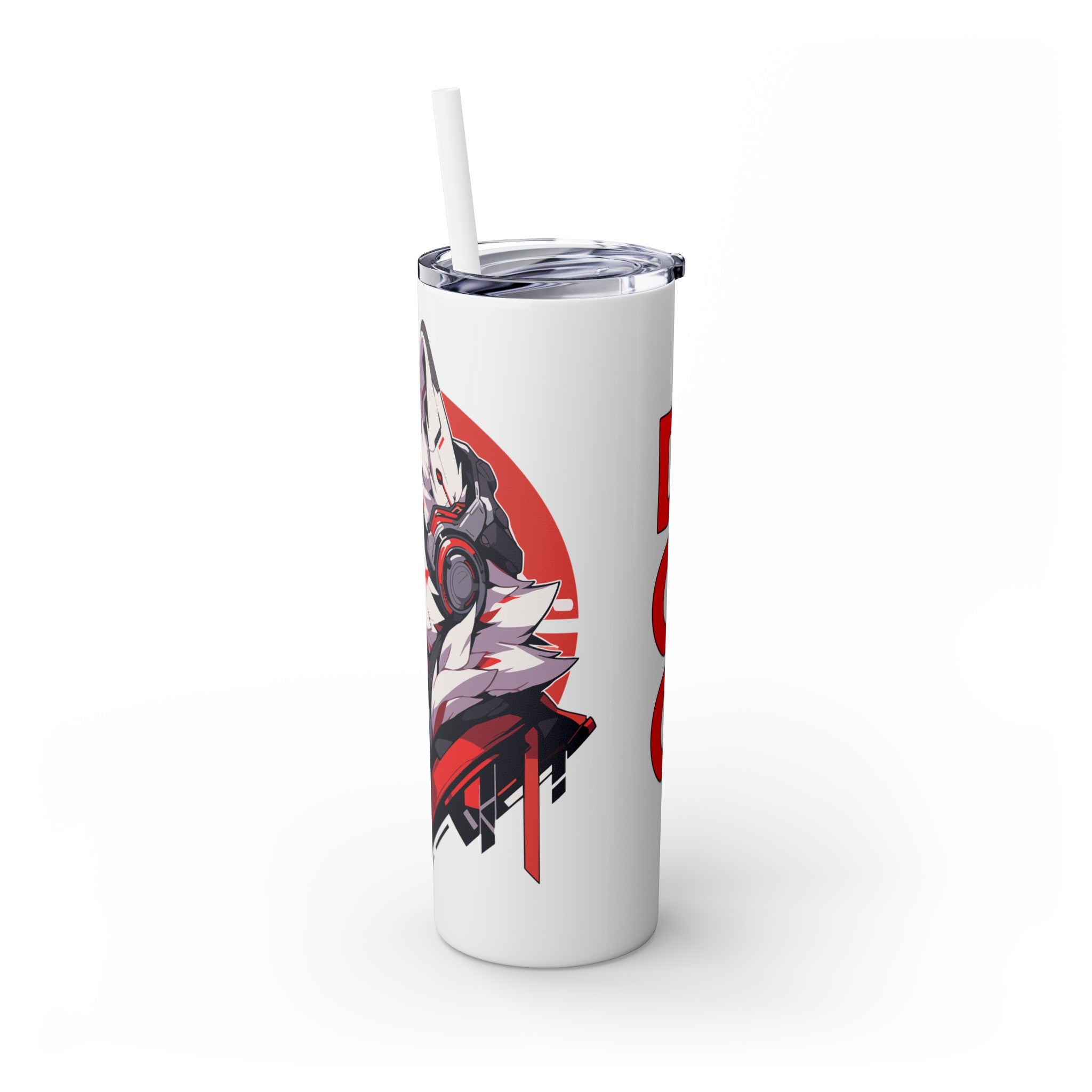 吉祥物标志，20盎司不锈钢杯，防漏 T20-2405-Mascot-Dog-010