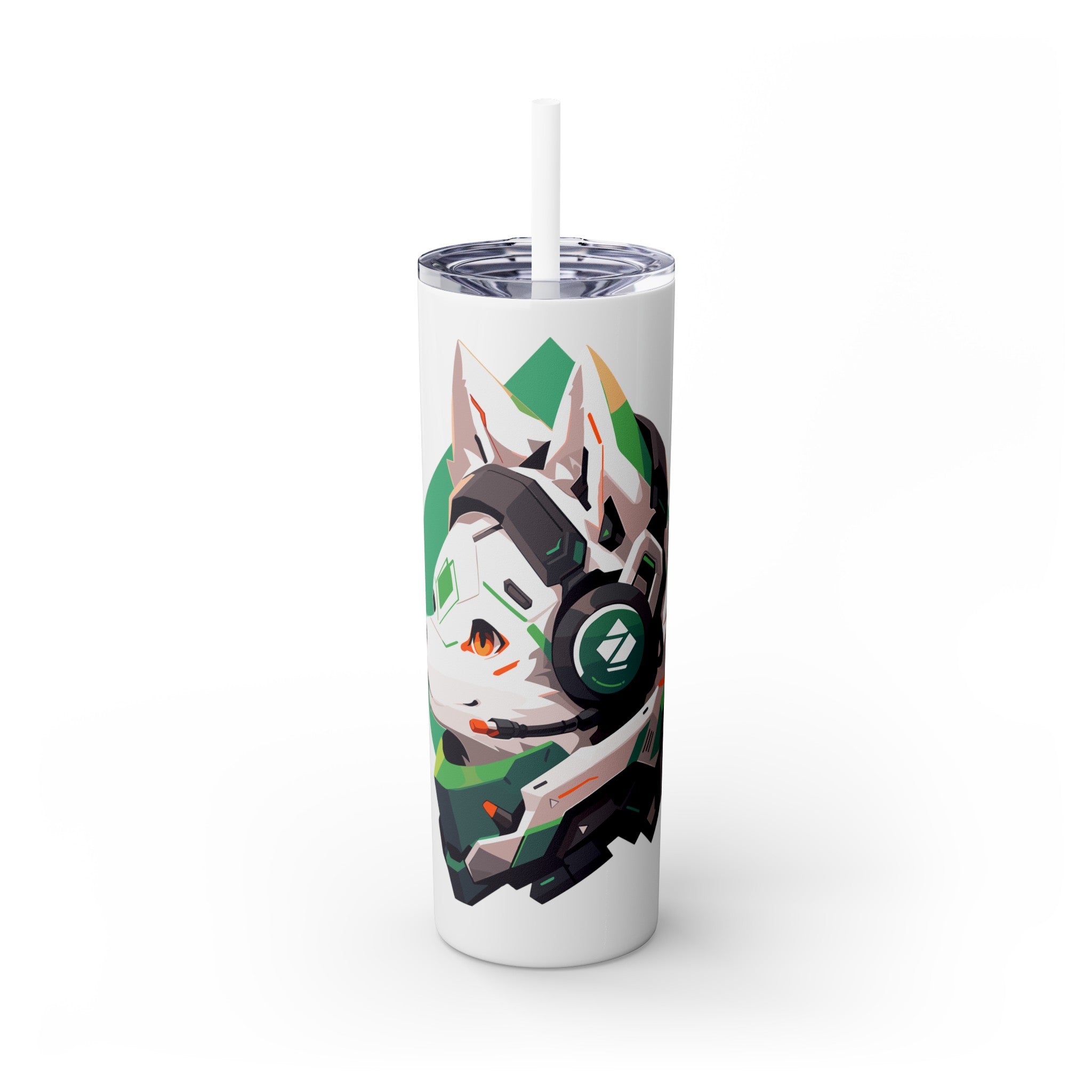 吉祥物标志，20盎司不锈钢杯，防漏 T20-2405-Mascot-Dog-011