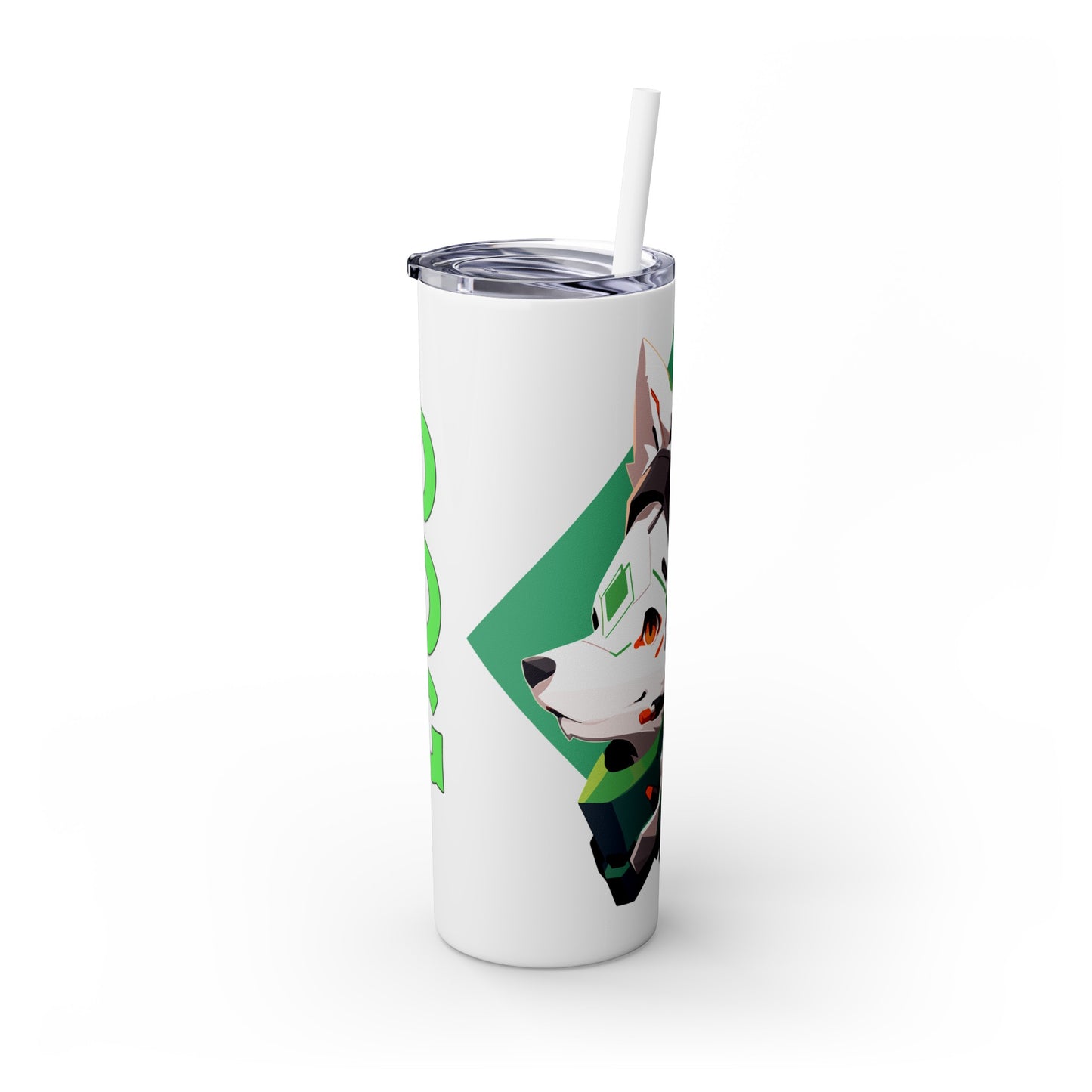 Mascot Logo, 20 Oz Tumbler, Stainless Steel, Leakproof T20-2405-Mascot-Dog-011