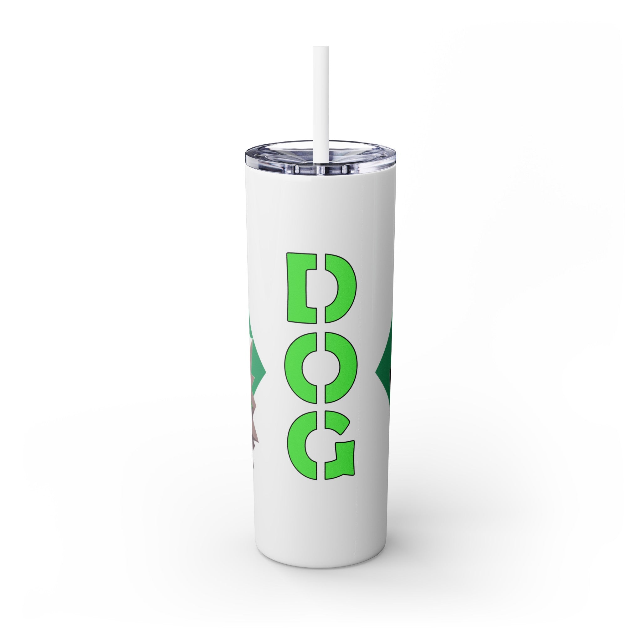 吉祥物标志，20盎司不锈钢杯，防漏 T20-2405-Mascot-Dog-011