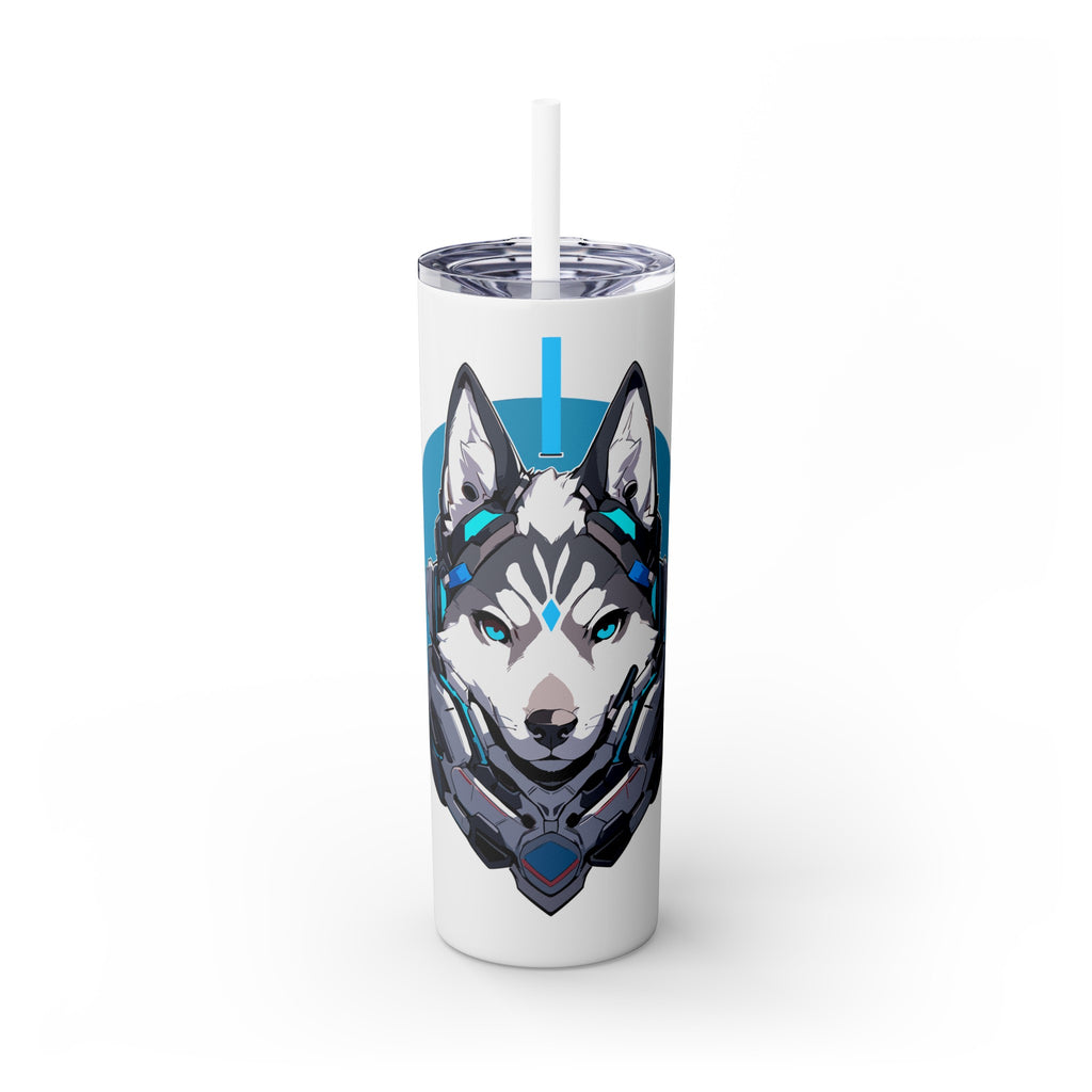 吉祥物标志，20盎司不锈钢杯，防漏 T20-2405-Mascot-Dog-014