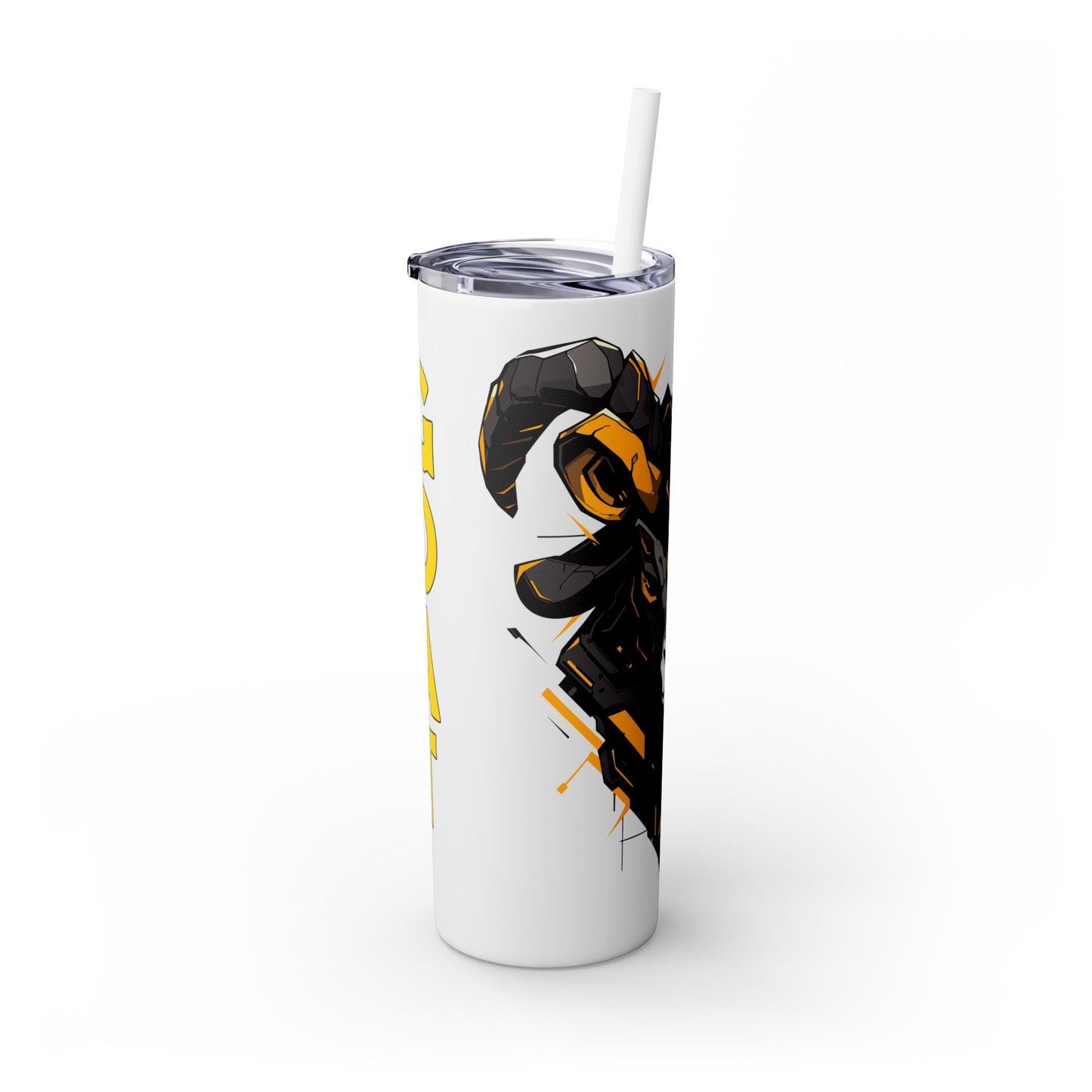 Mascot Logo, 20 Oz Tumbler, Stainless Steel, Leakproof T20-2405-Mascot-Goat-004