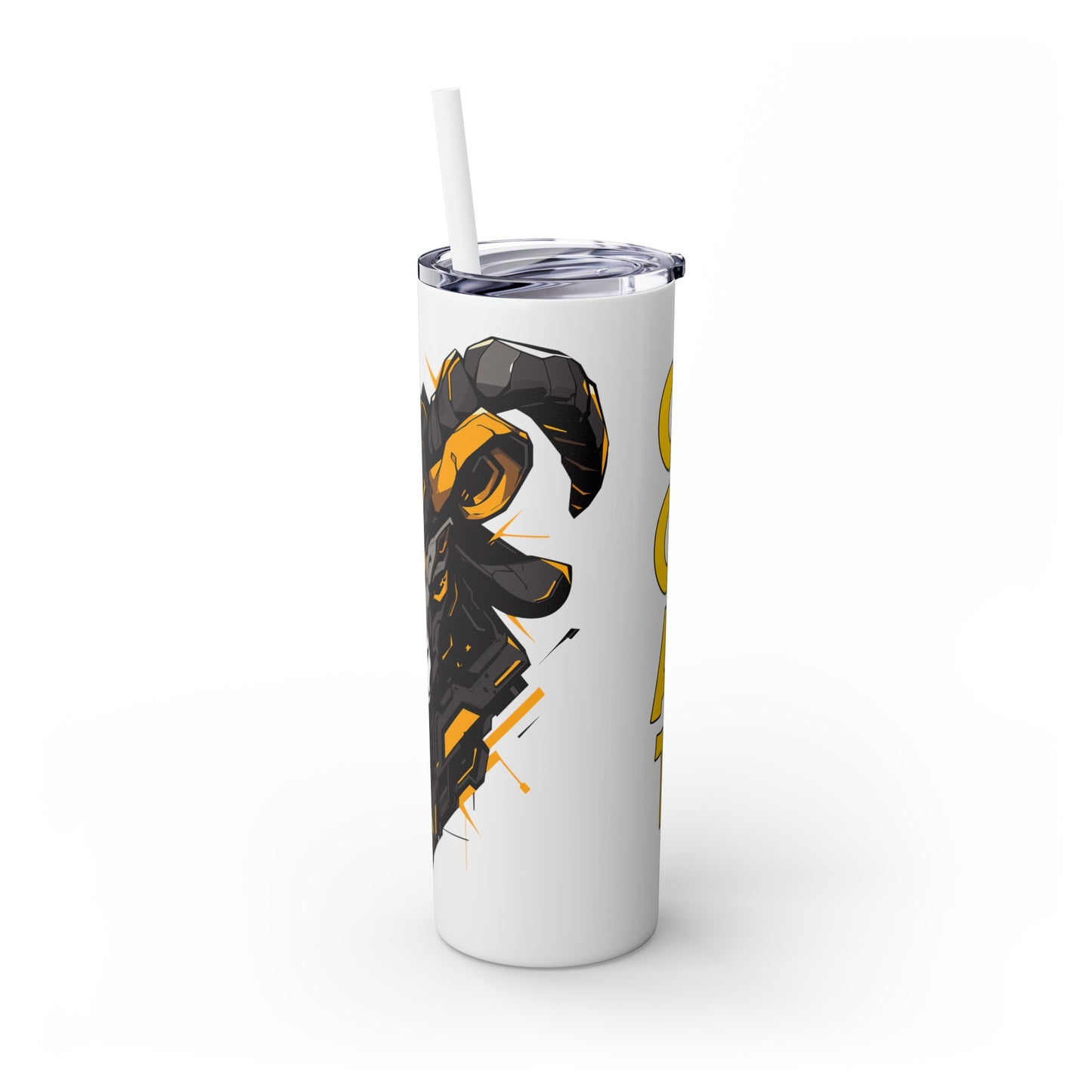 Mascot Logo, 20 Oz Tumbler, Stainless Steel, Leakproof T20-2405-Mascot-Goat-004