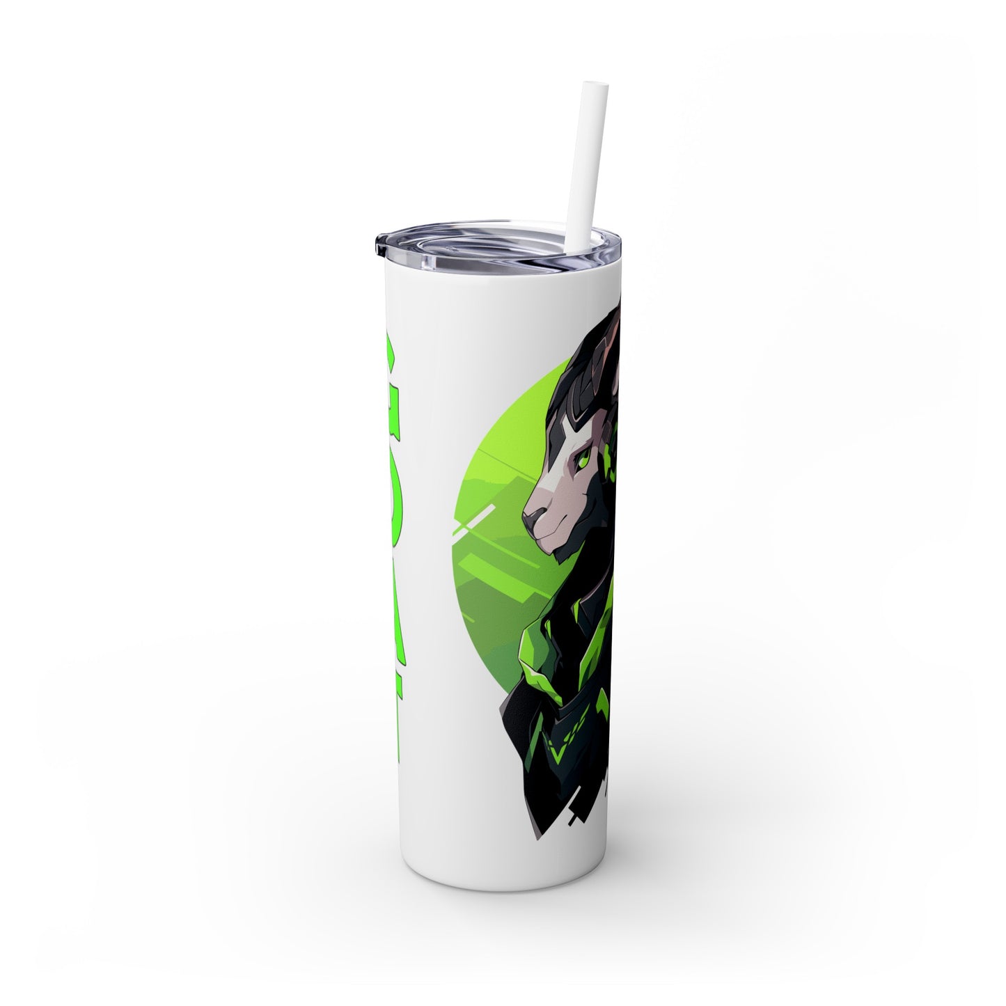 Mascot Logo, 20 Oz Tumbler, Stainless Steel, Leakproof T20-2405-Mascot-Goat-005