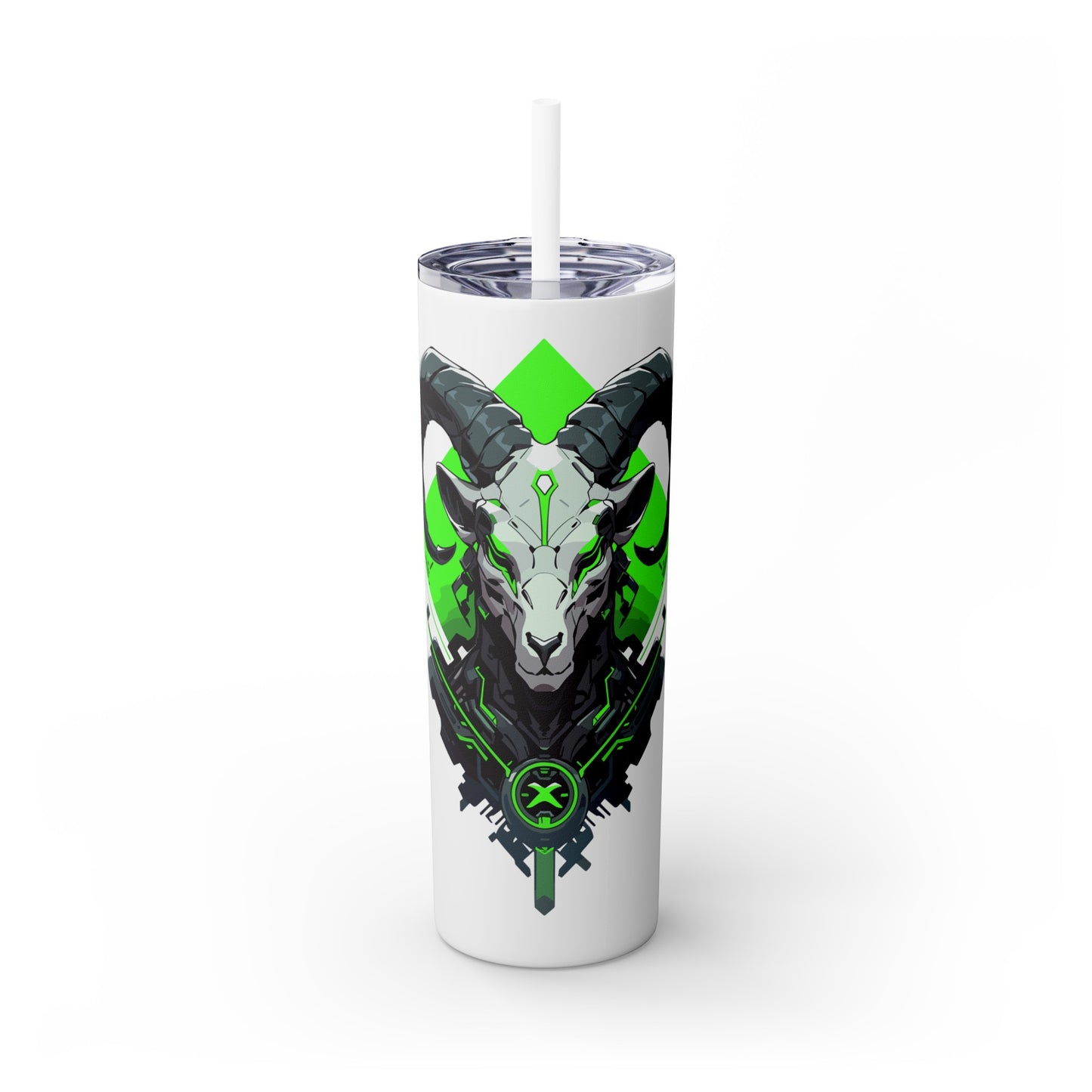 Mascot Logo, 20 Oz Tumbler, Stainless Steel, Leakproof T20-2405-Mascot-Goat-006