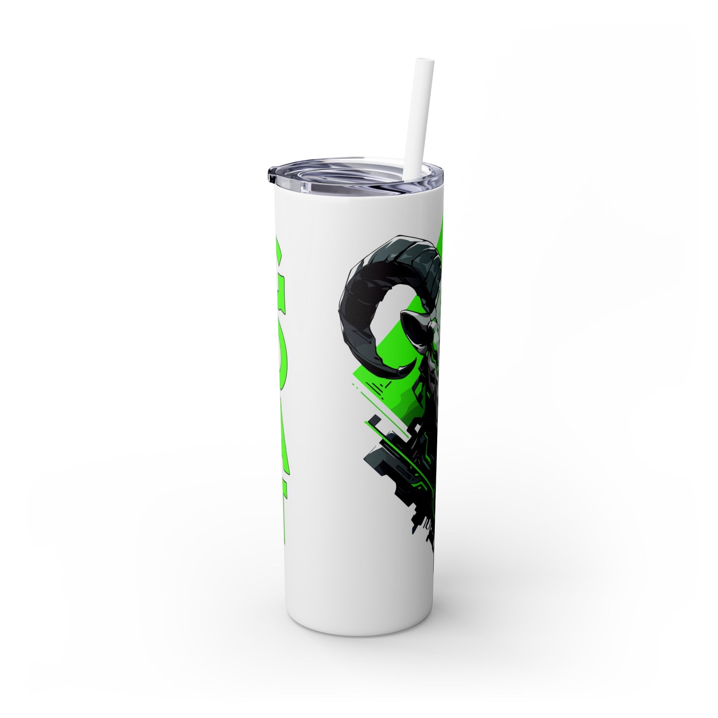 Mascot Logo, 20 Oz Tumbler, Stainless Steel, Leakproof T20-2405-Mascot-Goat-006