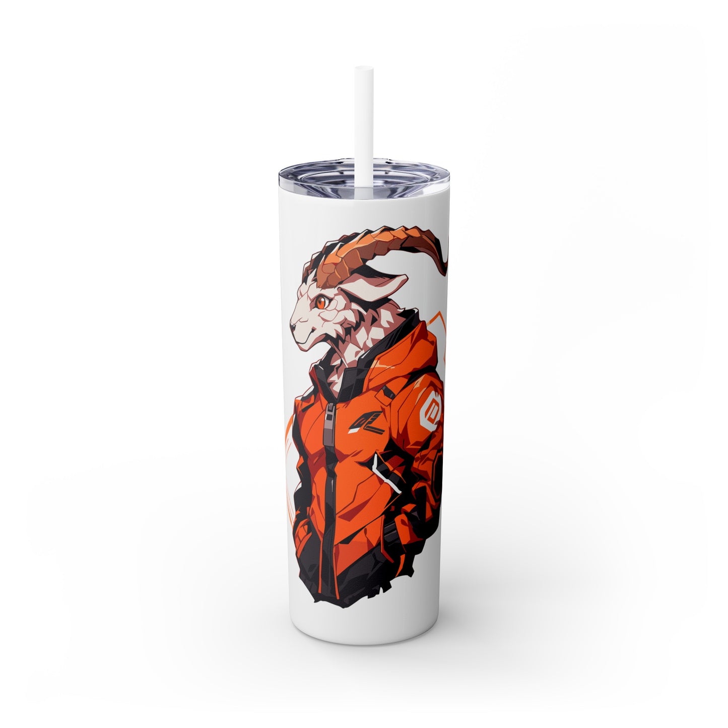 Mascot Logo, 20 Oz Tumbler, Stainless Steel, Leakproof T20-2405-Mascot-Goat-007