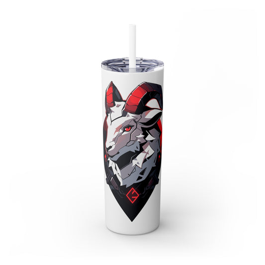 Mascot Logo, 20 Oz Tumbler, Stainless Steel, Leakproof T20-2405-Mascot-Goat-010