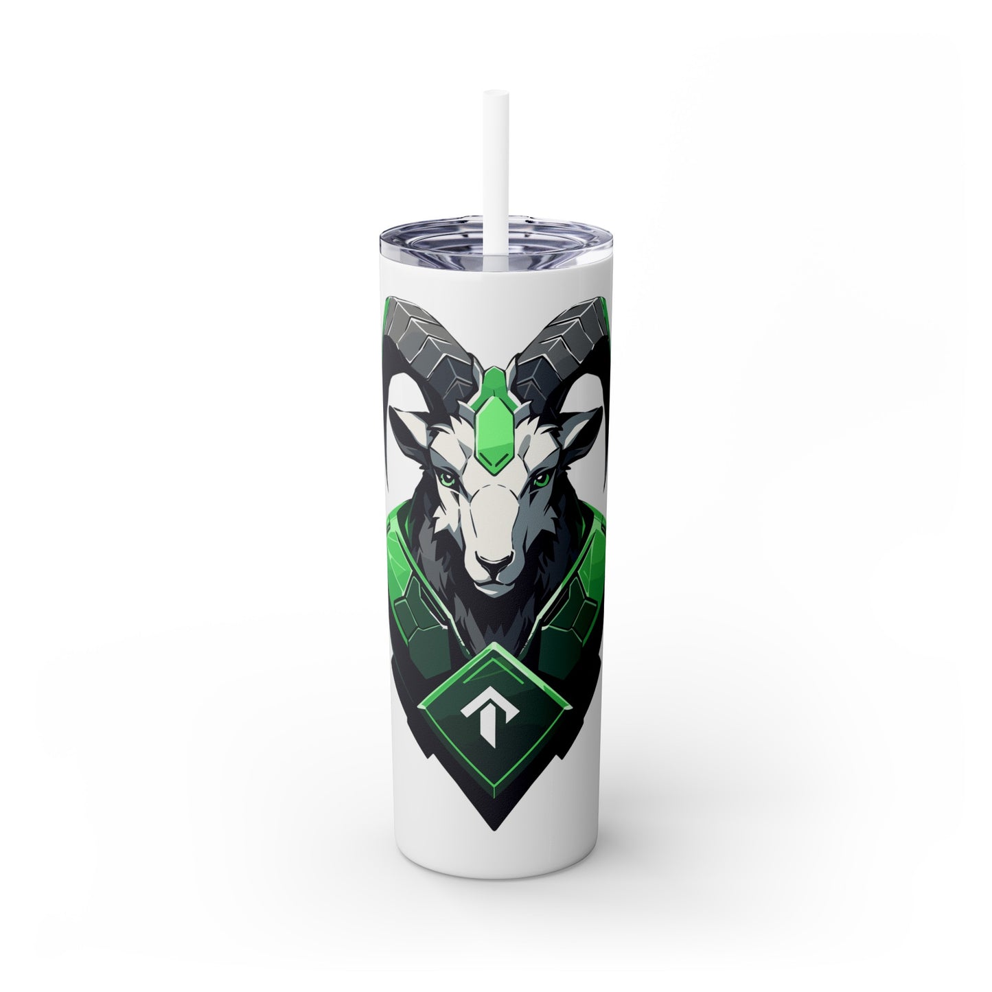 Mascot Logo, 20 Oz Tumbler, Stainless Steel, Leakproof T20-2405-Mascot-Goat-011