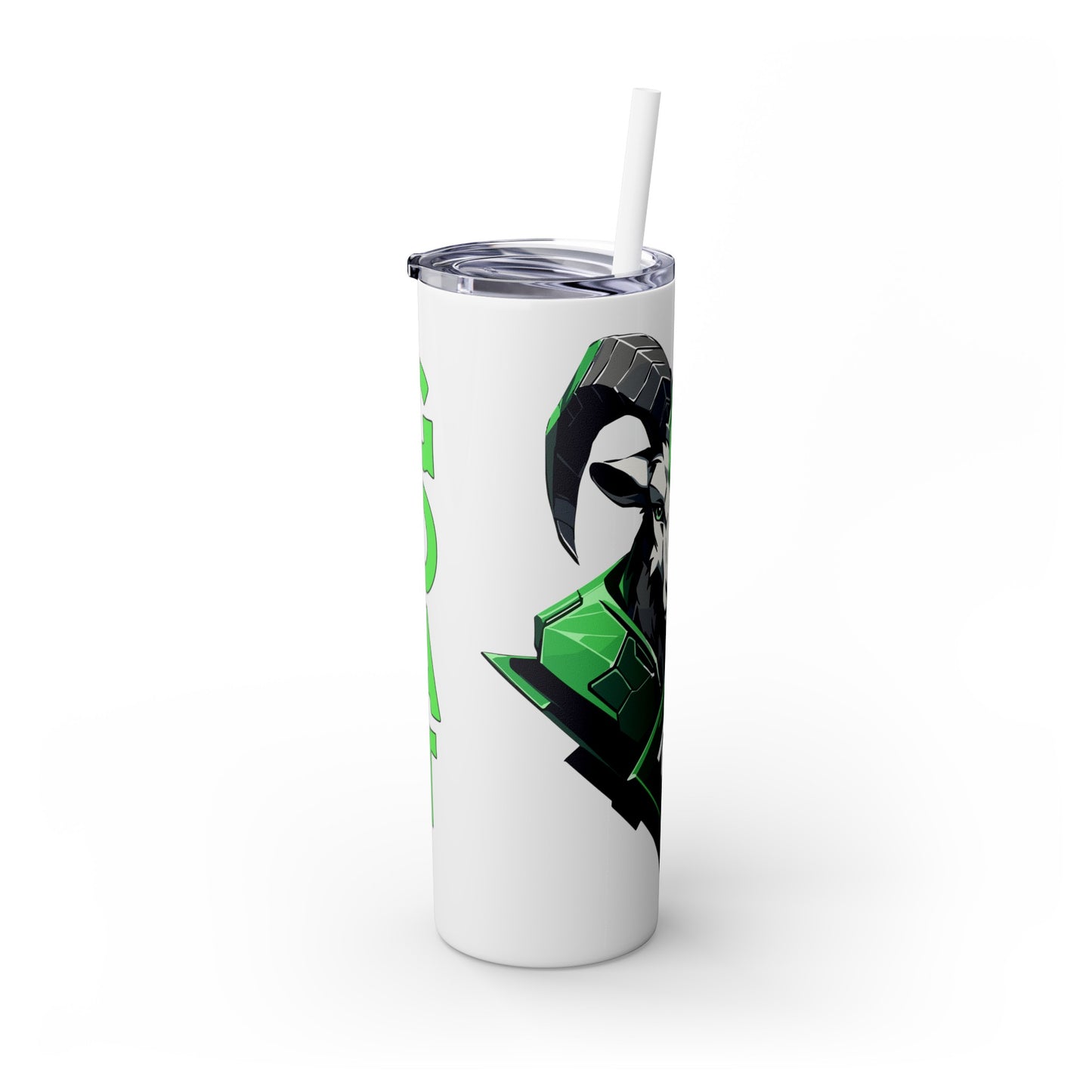 Mascot Logo, 20 Oz Tumbler, Stainless Steel, Leakproof T20-2405-Mascot-Goat-011