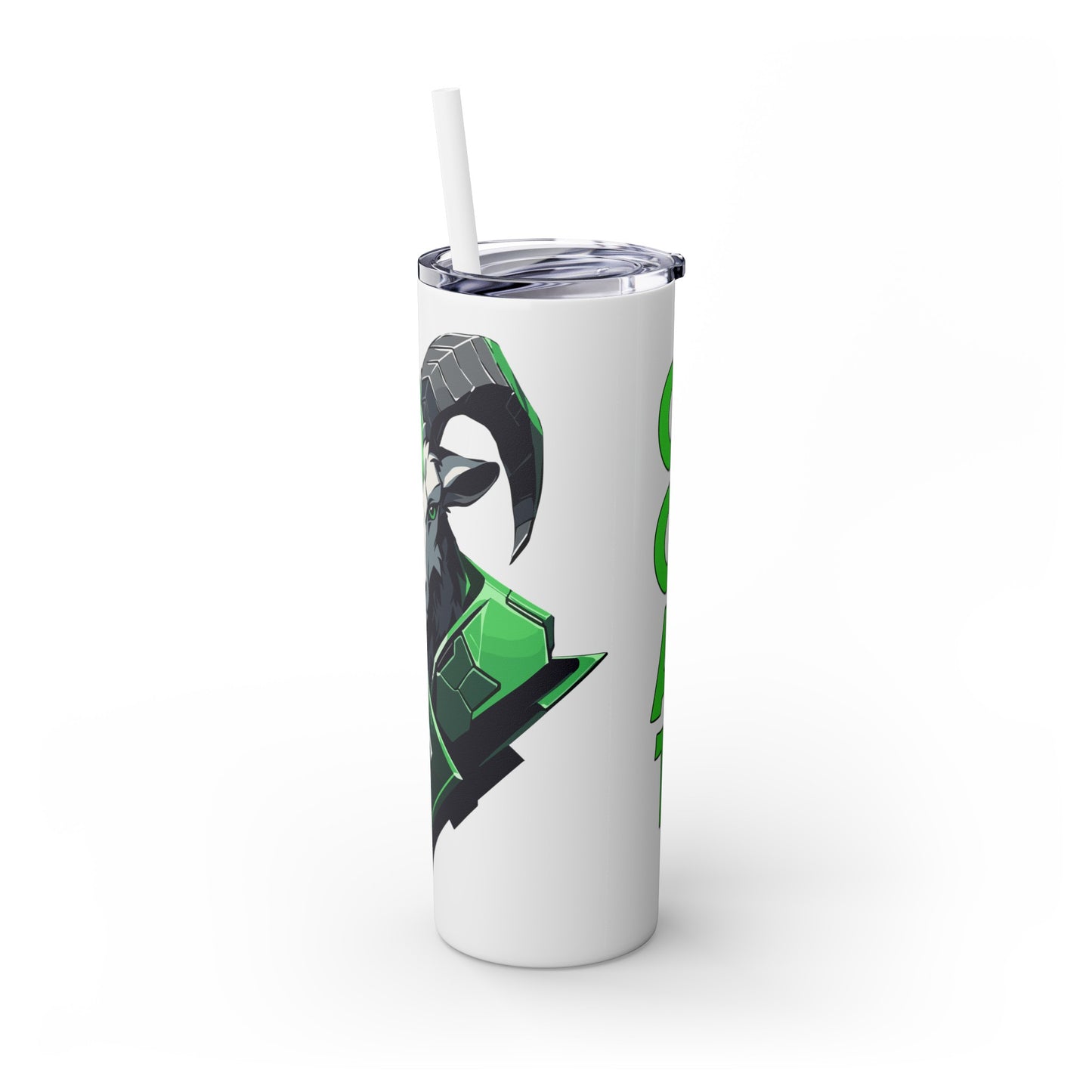 Mascot Logo, 20 Oz Tumbler, Stainless Steel, Leakproof T20-2405-Mascot-Goat-011