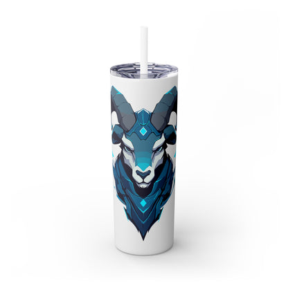 Mascot Logo, 20 Oz Tumbler, Stainless Steel, Leakproof T20-2405-Mascot-Goat-014