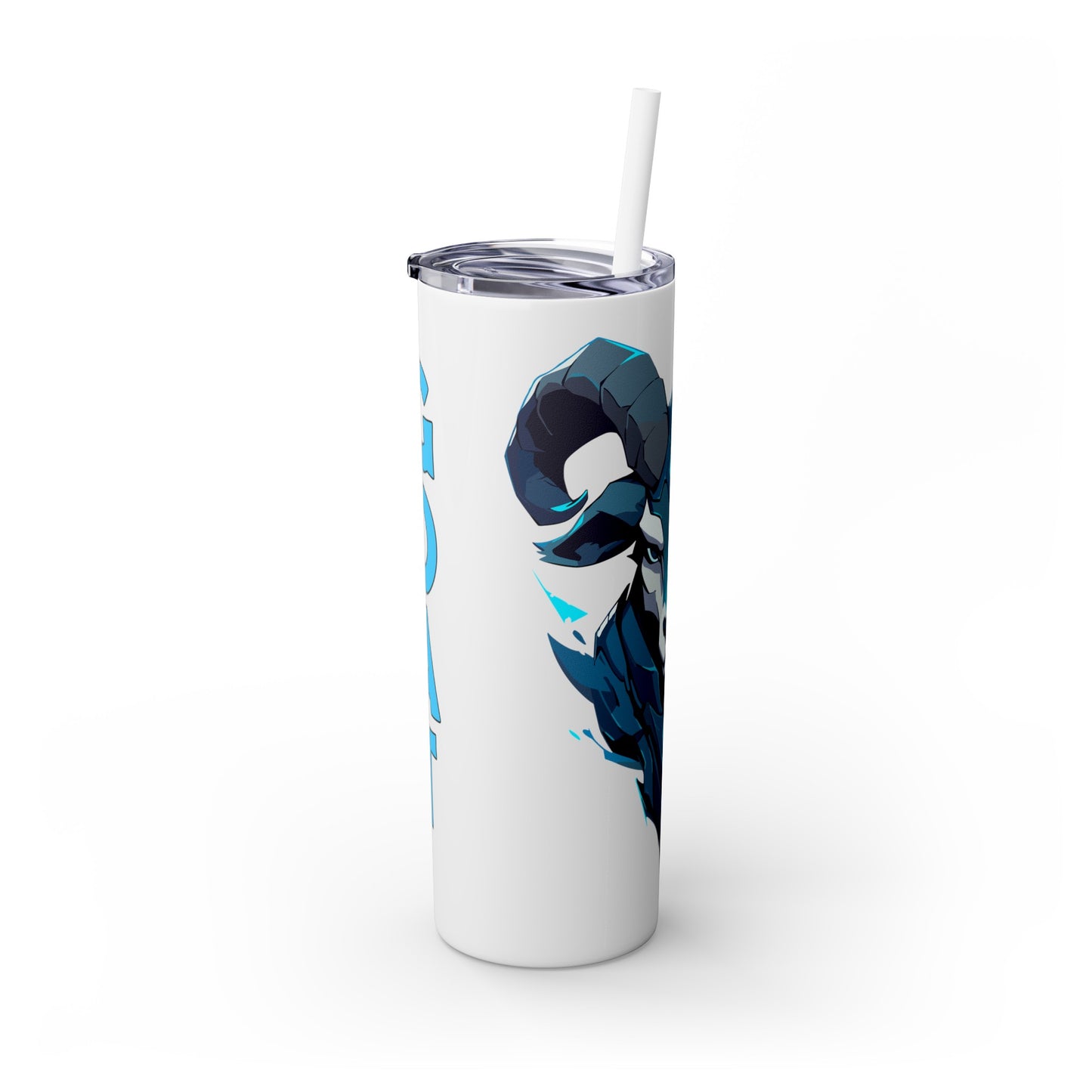 Mascot Logo, 20 Oz Tumbler, Stainless Steel, Leakproof T20-2405-Mascot-Goat-014