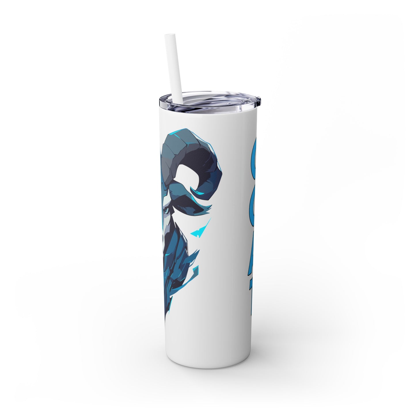 Mascot Logo, 20 Oz Tumbler, Stainless Steel, Leakproof T20-2405-Mascot-Goat-014