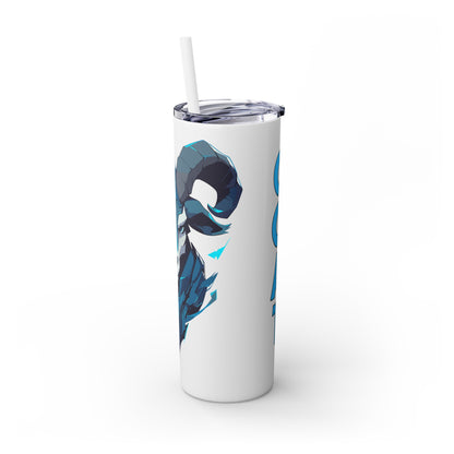 Mascot Logo, 20 Oz Tumbler, Stainless Steel, Leakproof T20-2405-Mascot-Goat-014