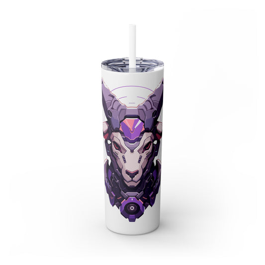 Mascot Logo, 20 Oz Tumbler, Stainless Steel, Leakproof T20-2405-Mascot-Goat-015