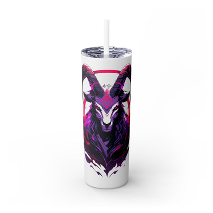 Mascot Logo, 20 Oz Tumbler, Stainless Steel, Leakproof T20-2405-Mascot-Goat-016