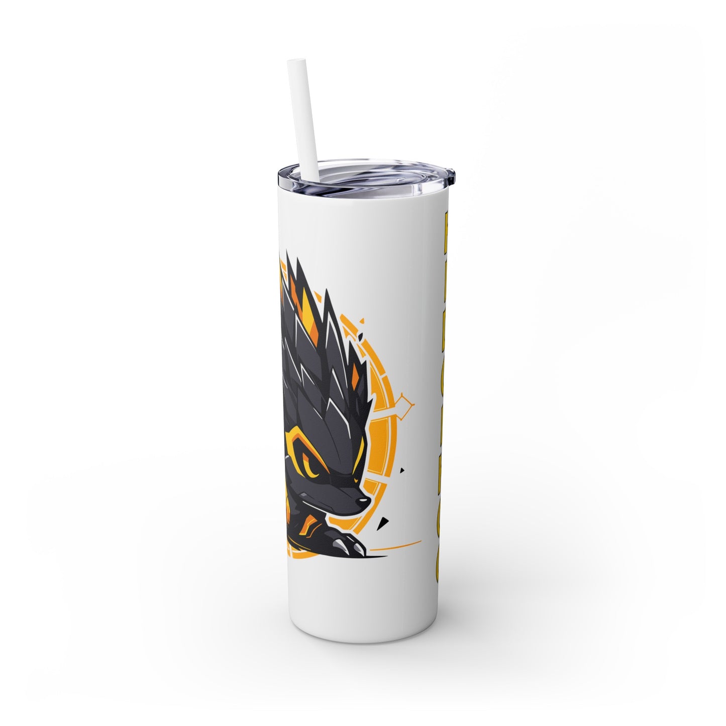 Mascot Logo, 20 Oz Tumbler, Stainless Steel, Leakproof T20-2405-Mascot-Hedgehog-004