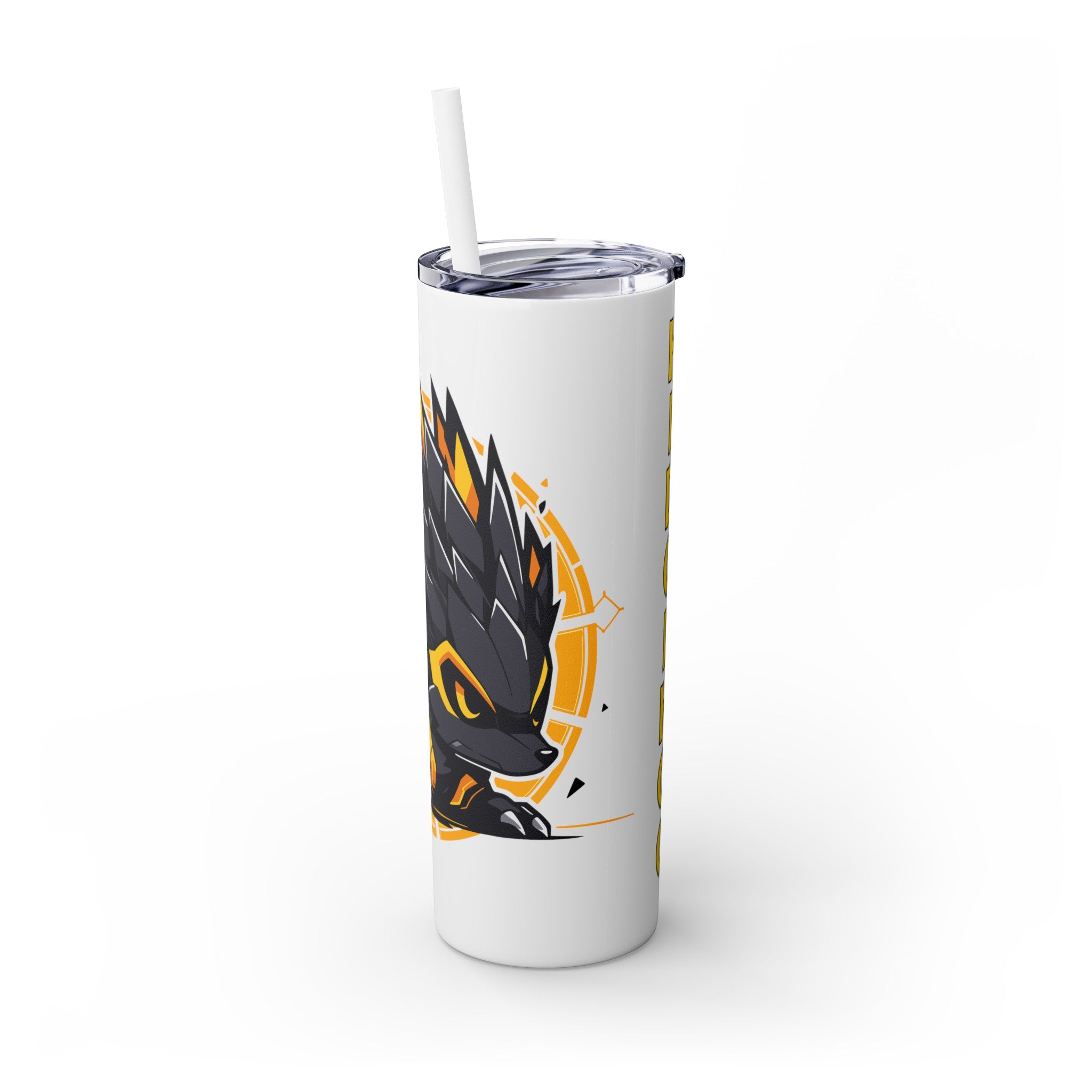 吉祥物标志，20盎司不锈钢防漏玻璃杯 T20-2405-Mascot-Hedgehog-004