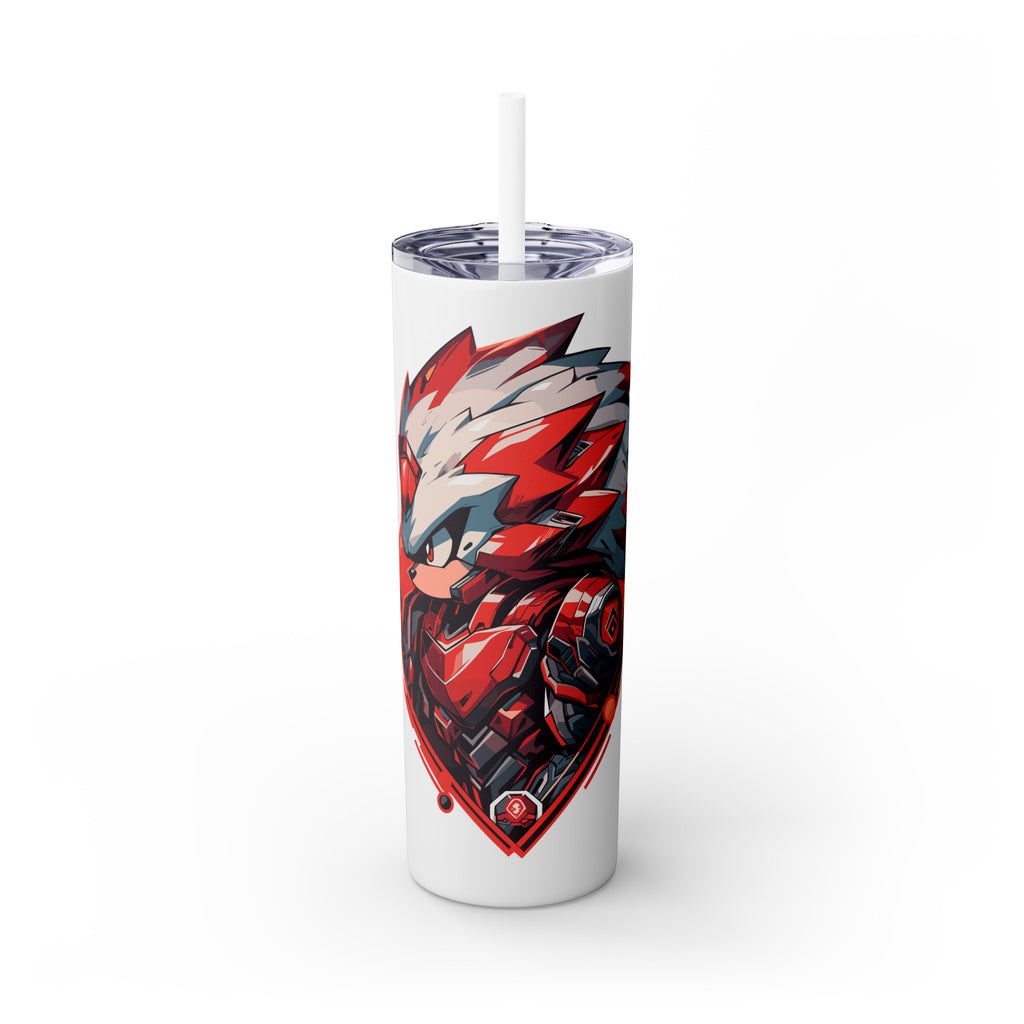 吉祥物标志，20盎司不锈钢防漏玻璃杯 T20-2405-Mascot-Hedgehog-009