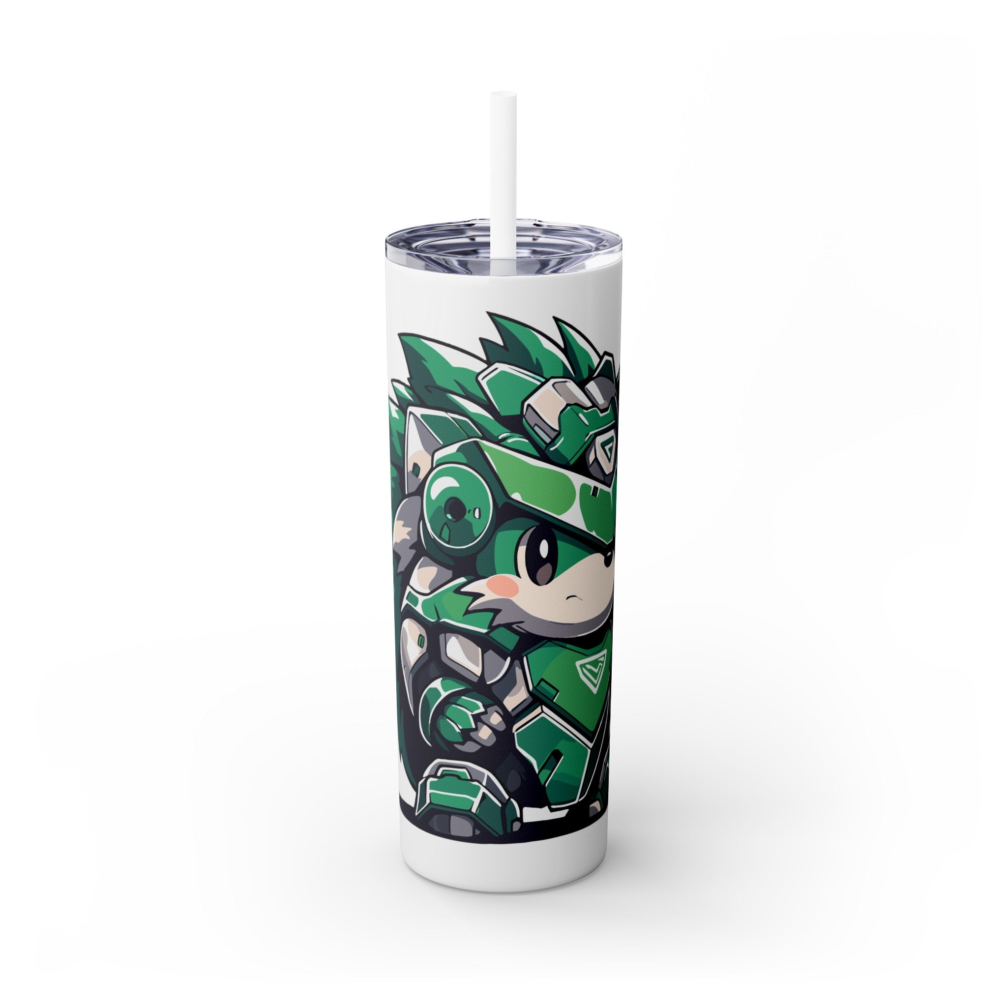 吉祥物标志，20盎司不锈钢防漏玻璃杯 T20-2405-Mascot-Hedgehog-012