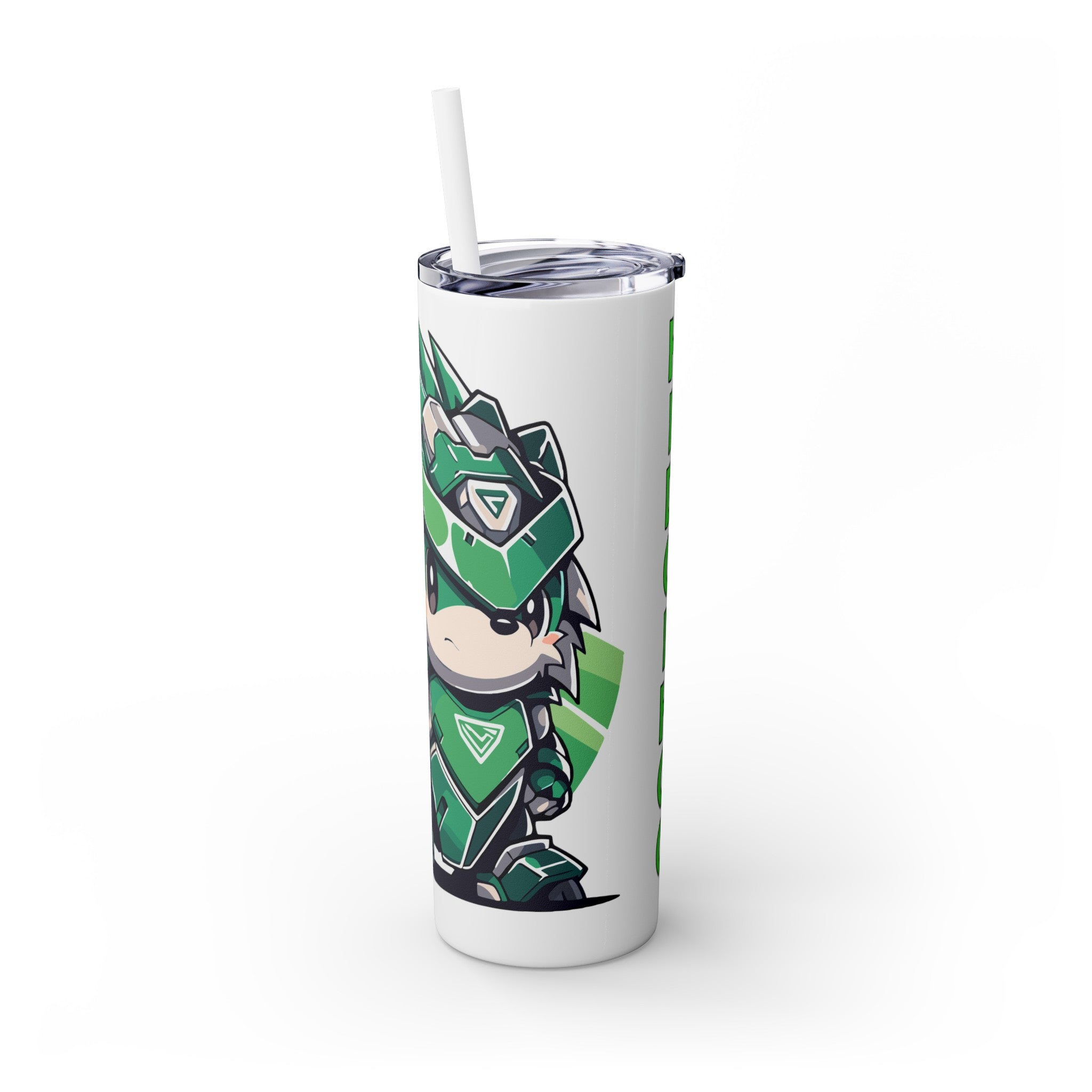 吉祥物标志，20盎司不锈钢防漏玻璃杯 T20-2405-Mascot-Hedgehog-012