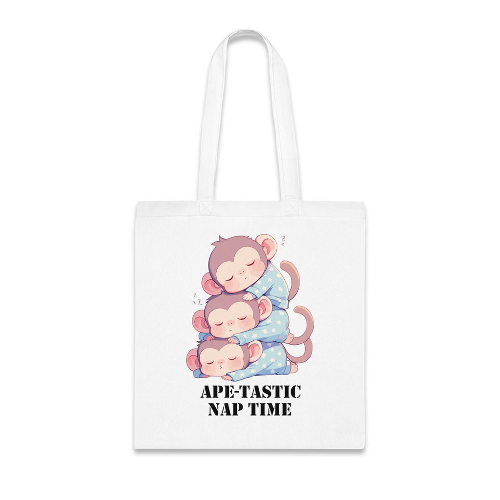 100%纯棉帆布手提袋 | Kawaii-Ape-003