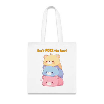 100% Cotton Canvas Tote Bag | Kawaii-Bear-001