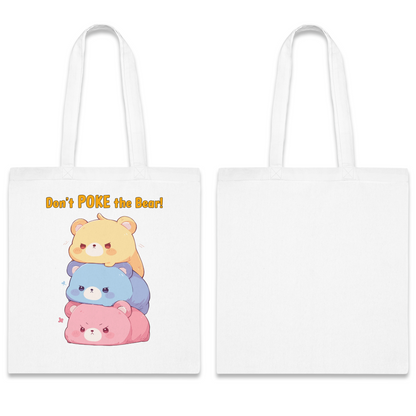 100% Cotton Canvas Tote Bag | Kawaii-Bear-001