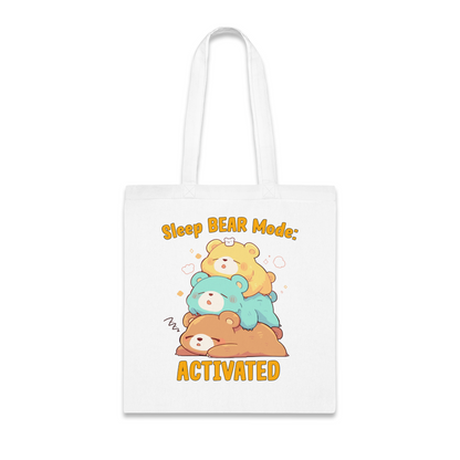 100% Cotton Canvas Tote Bag | Kawaii-Bear-003