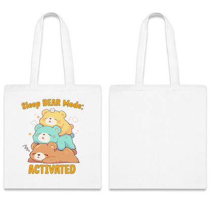 100% Cotton Canvas Tote Bag | Kawaii-Bear-003