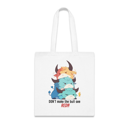 100% Cotton Canvas Tote Bag | Kawaii-Bull-001