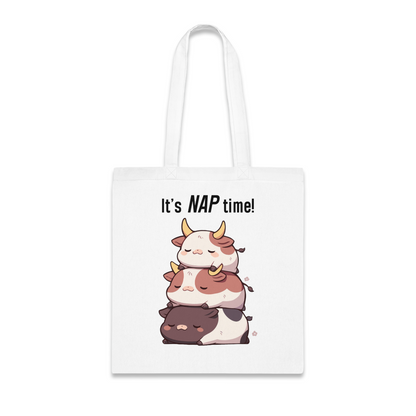 100% Cotton Canvas Tote Bag | Kawaii-Bull-003