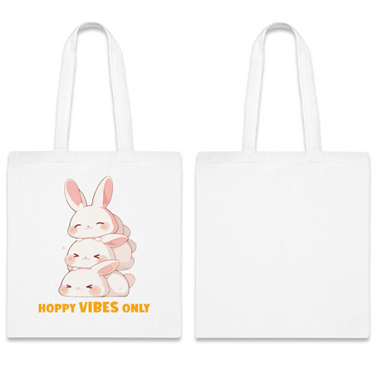 100% Cotton Canvas Tote Bag | Kawaii-Bunny-002