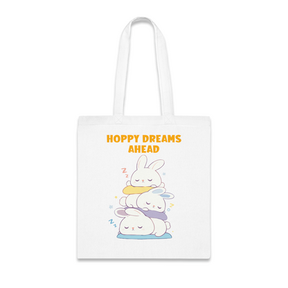 100% Cotton Canvas Tote Bag | Kawaii-Bunny-003