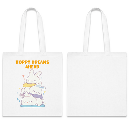 100% Cotton Canvas Tote Bag | Kawaii-Bunny-003