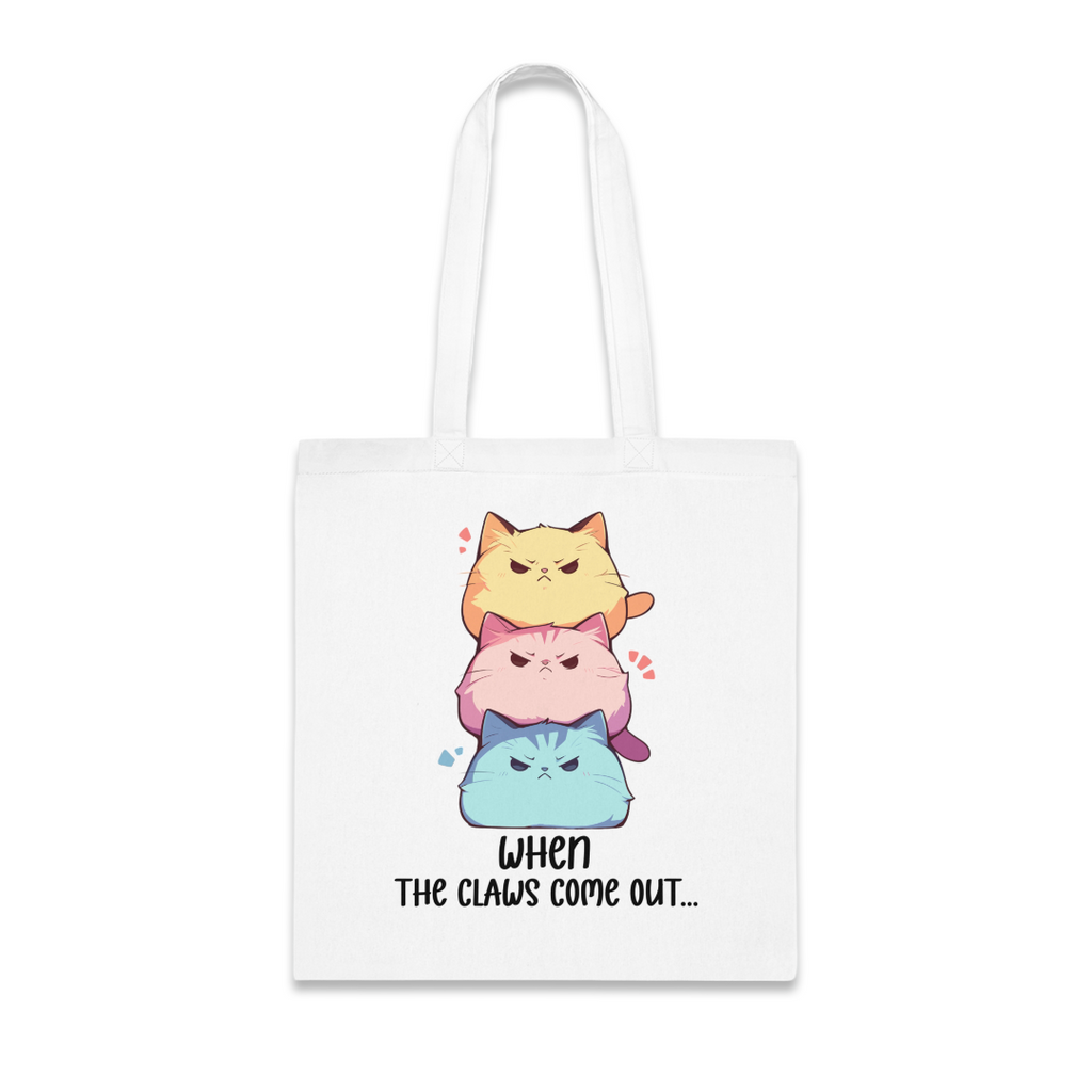100%纯棉帆布手提袋 | Kawaii-Cat-001