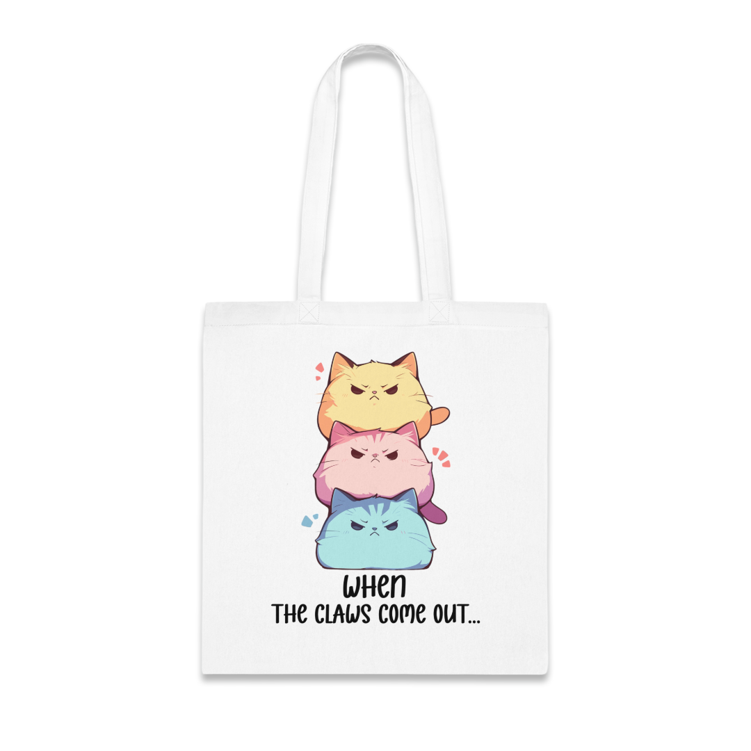 100%纯棉帆布手提袋 | Kawaii-Cat-001