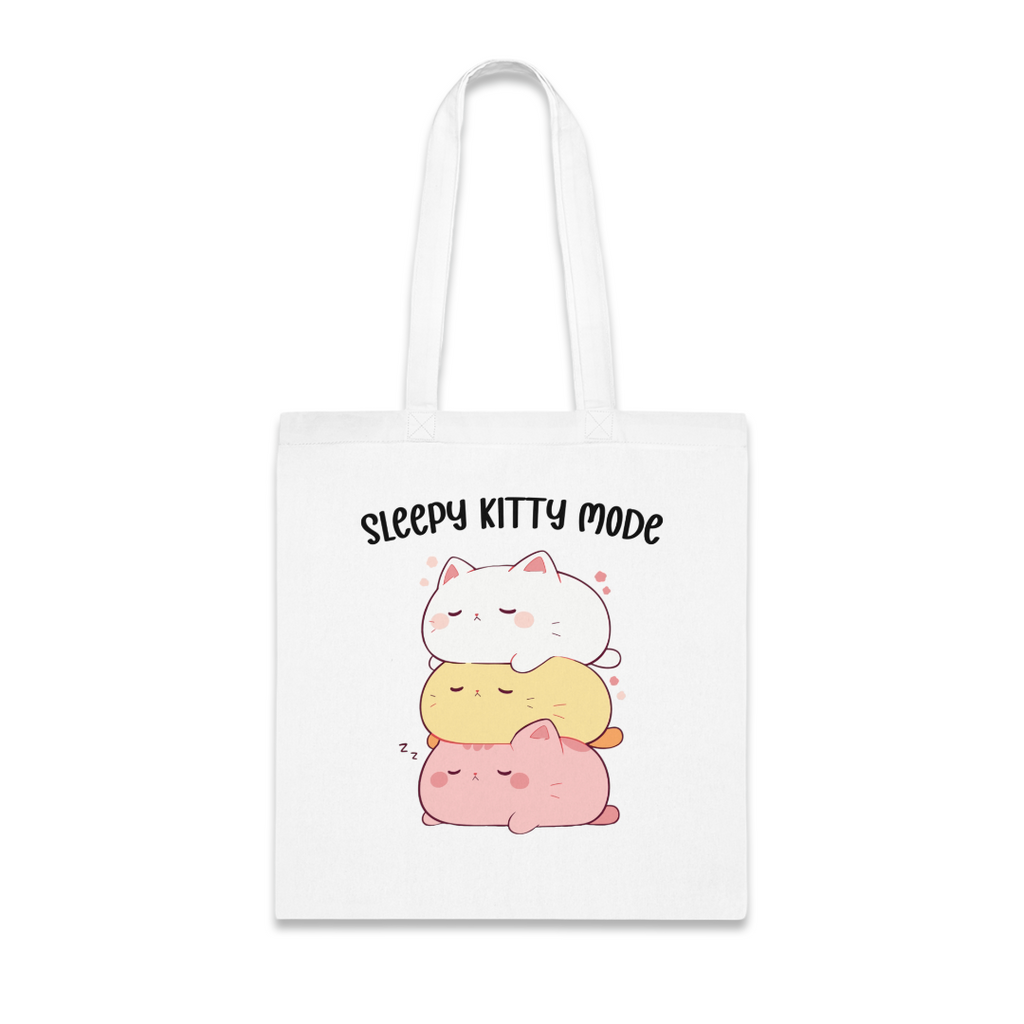 100%纯棉帆布手提袋 | Kawaii-Cat-003