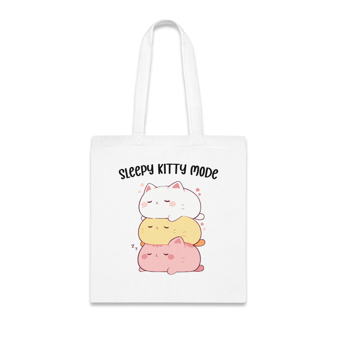 100%纯棉帆布手提袋 | Kawaii-Cat-003