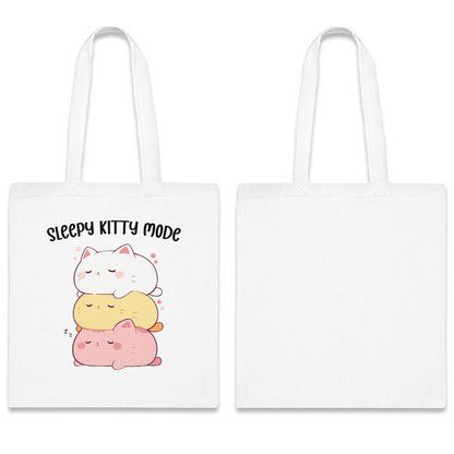 100% Cotton Canvas Tote Bag | Kawaii-Cat-003